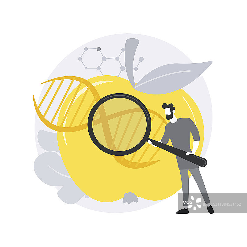 转基因食品抽象概念图片素材