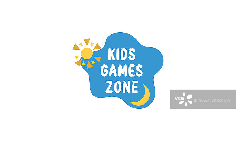 儿童游戏区扁平图标图片素材