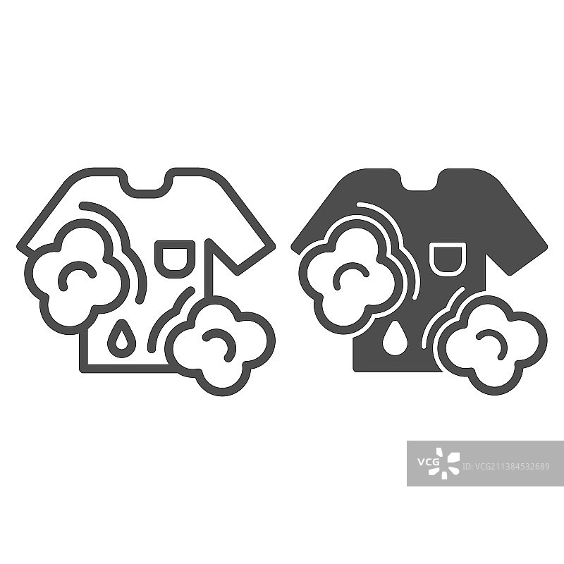 水滴泡沫T恤设计图片素材