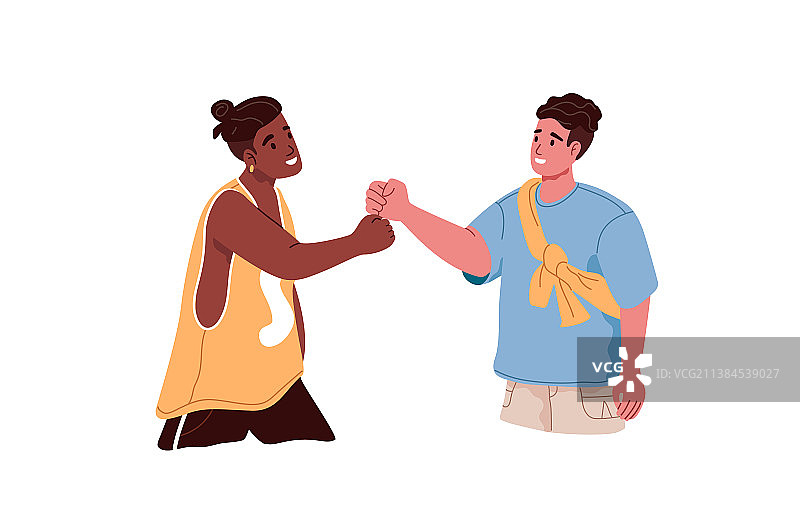 快乐的男人们击拳庆祝图片素材