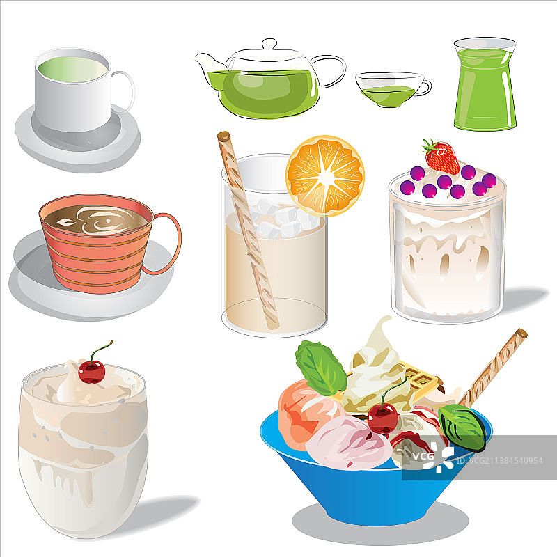 饮品套装图片素材