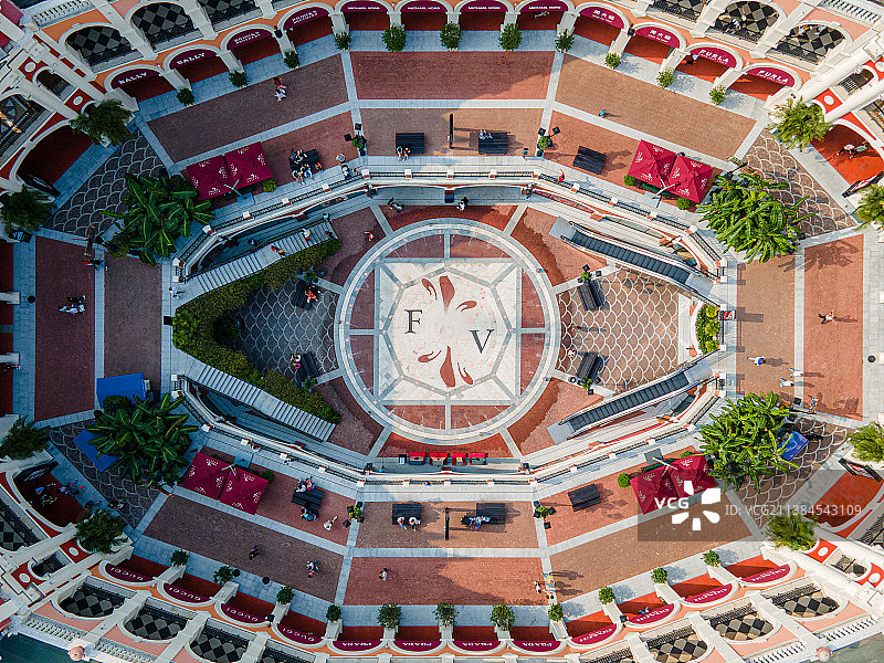 广佛佛罗伦萨小镇购物中心航拍图片素材