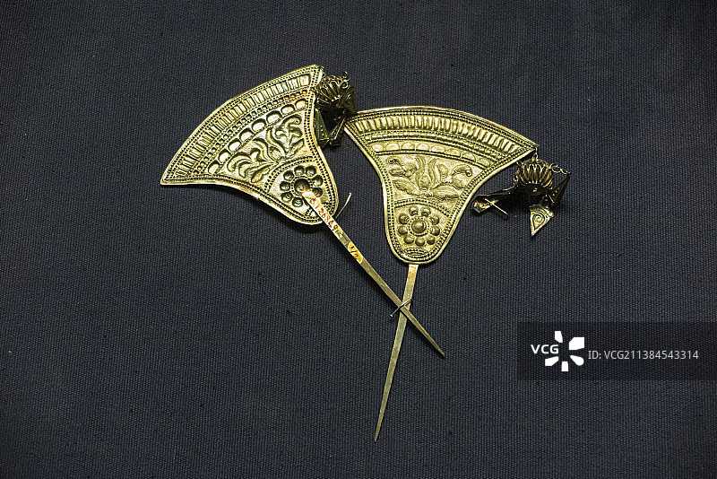 中国贵州省博物馆馆藏--贵州各民族银饰图片素材