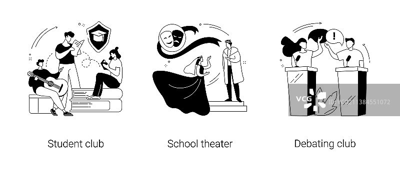 课后活动抽象概念图片素材