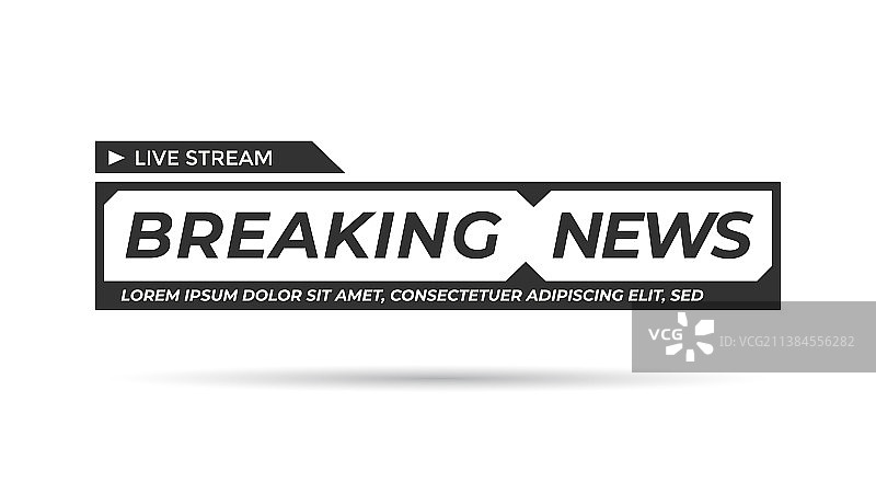 电视直播突发新闻图标标题图片素材