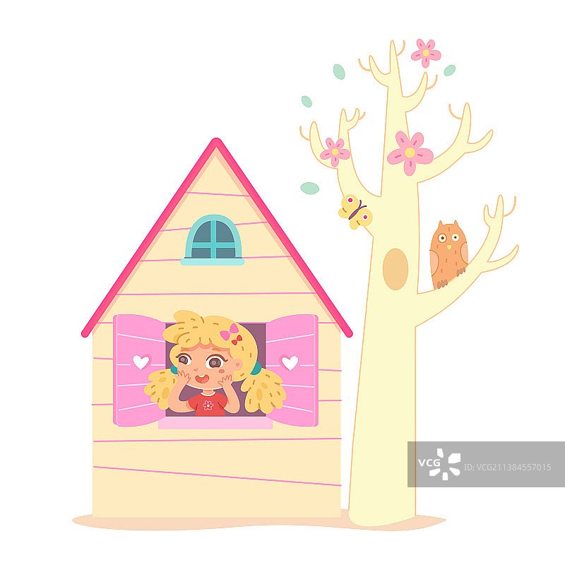 在玩具店玩耍的小女孩图片素材