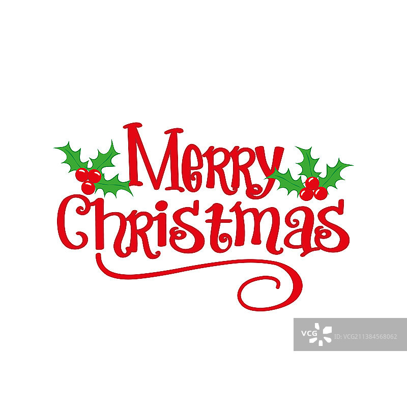 圣诞快乐刻字设计卡片模板图片素材