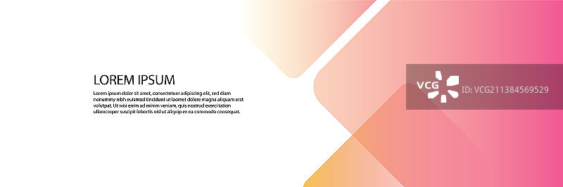 抽象橙色banner设计网页模板集图片素材