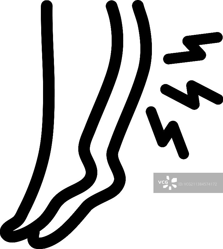 静脉曲张轮廓图标图片素材