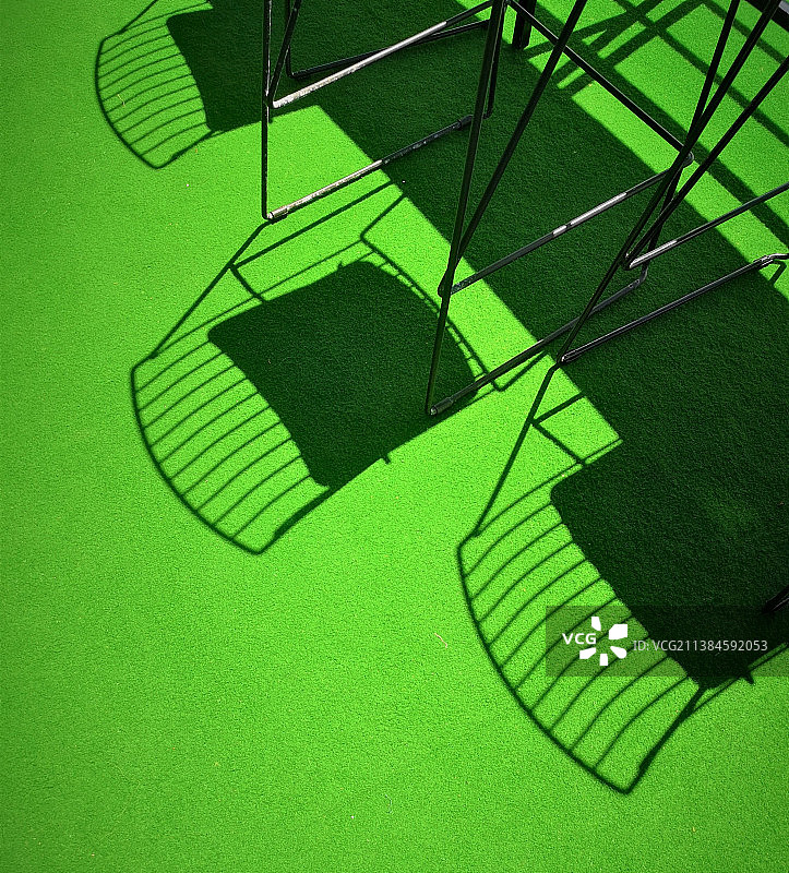 绿光下的高角度视角图片素材