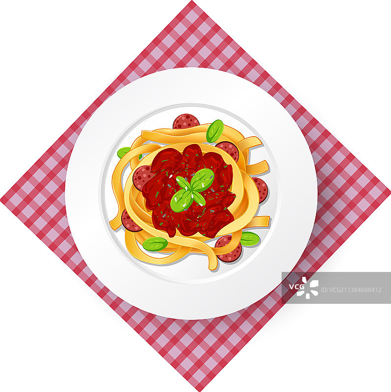 番茄肉酱意面图片素材