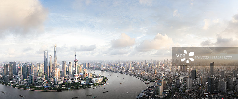 上海虹口区北外滩浦西之巅最高建筑白玉兰广场视角外滩浦东陆家嘴黄浦江东方明珠金茂环球金融中心上海中心图片素材