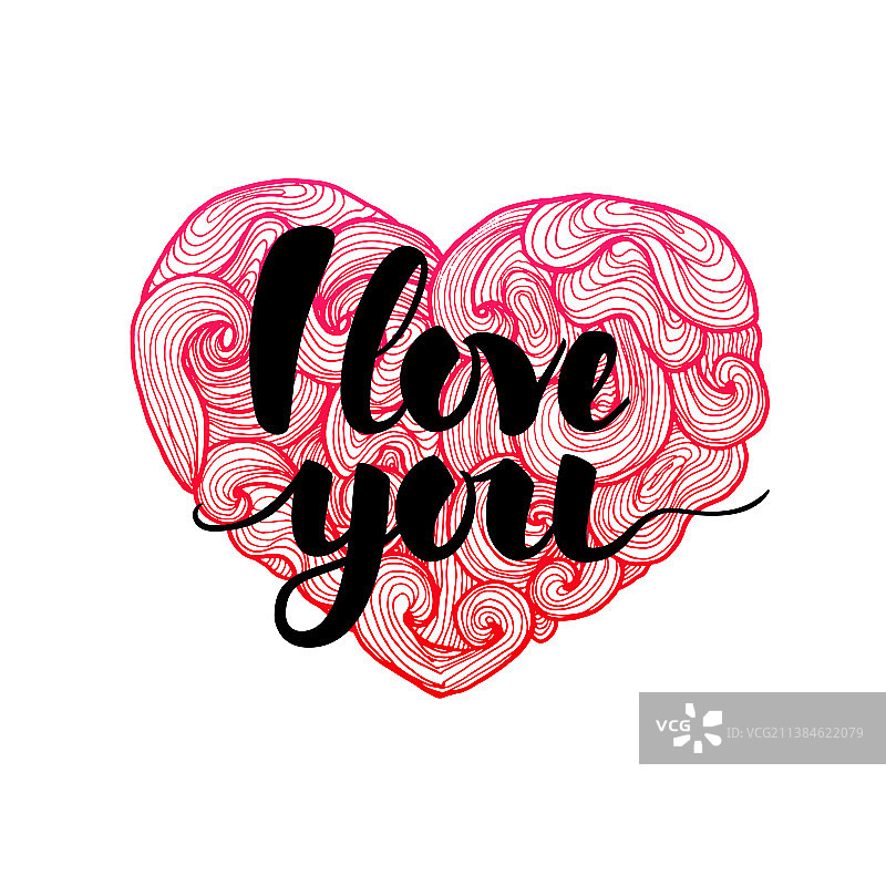 爱心涂鸦图片素材