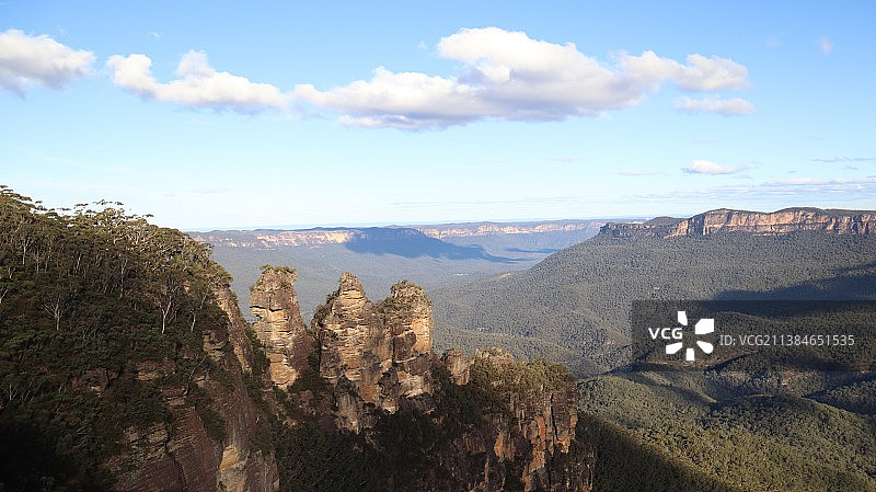 澳大利亚蓝山的三姐妹图片素材