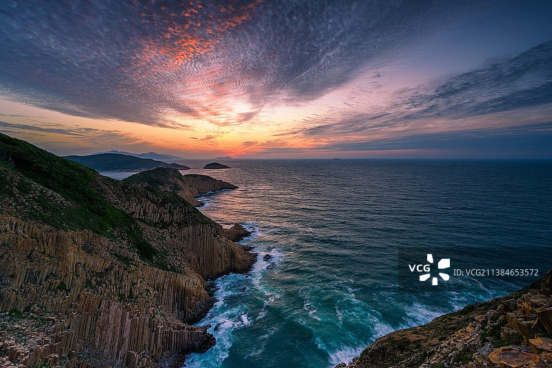 萬柱海岸日出图片素材