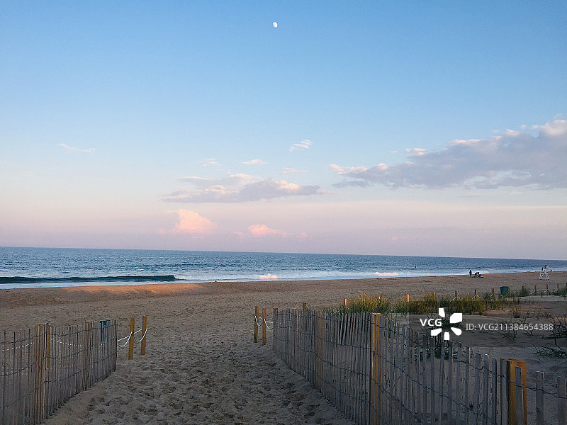 美国海滩日出美景图片素材