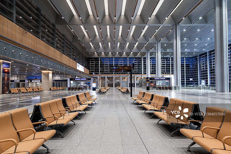 北京新丰台火车站大厅景观图片素材