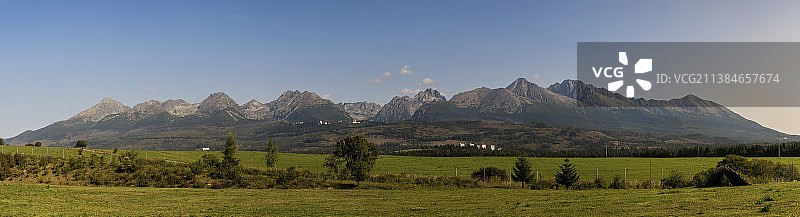 高塔特拉山脉景观全景图片素材