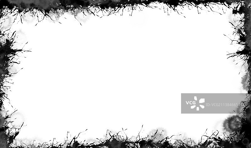 中国风水墨边框背景图片素材