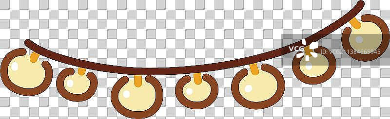 串灯简笔画图片素材