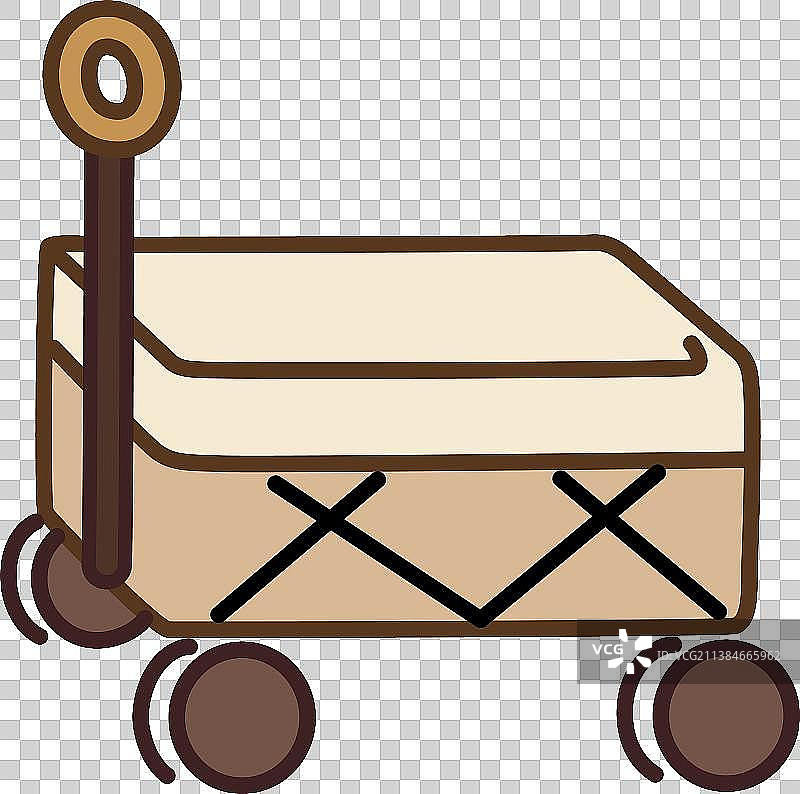 露营车简笔画图片素材