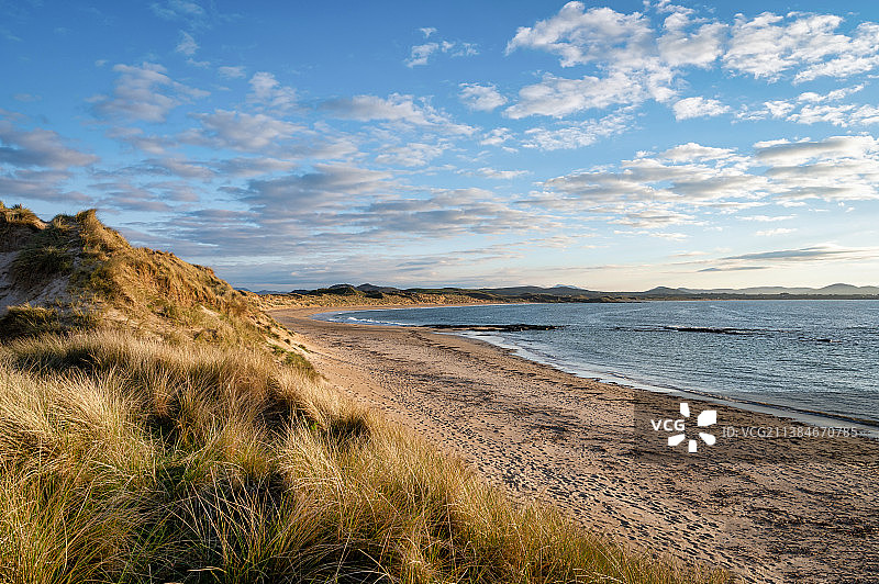 海滩对着天空的景色图片素材