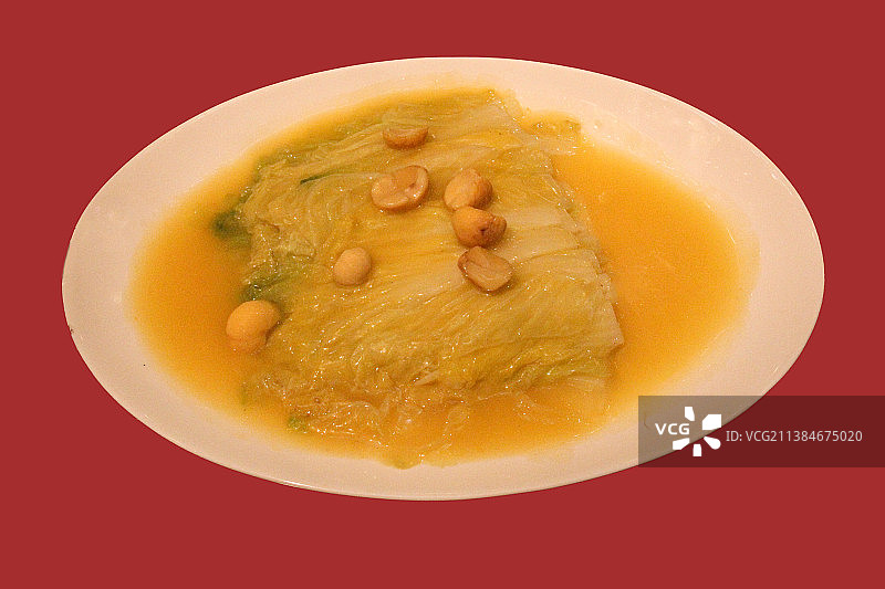 河北承德满汉全席小吃：红花汁栗子图片素材