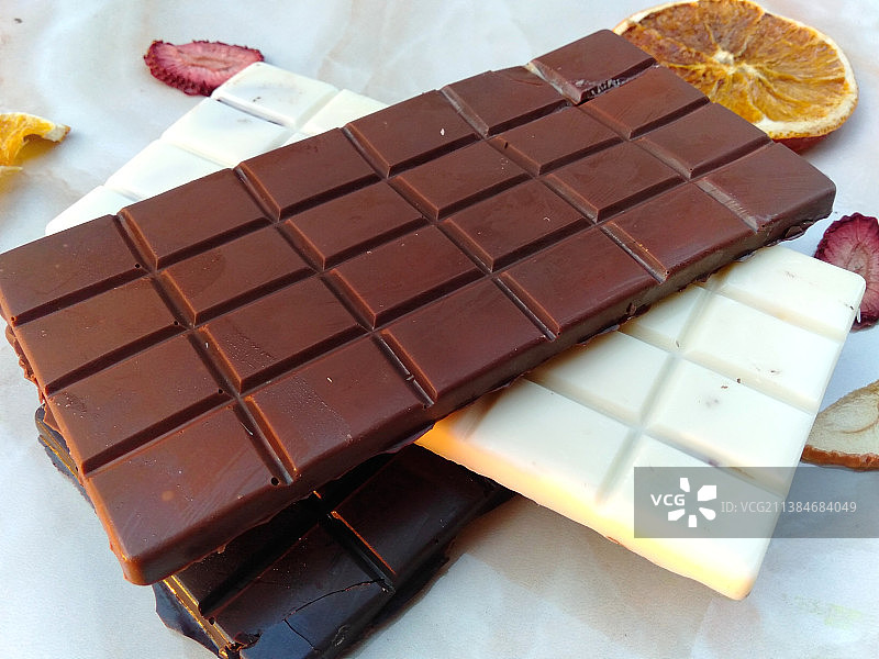 牛奶黑白4K巧克力棒高清壁纸图片素材