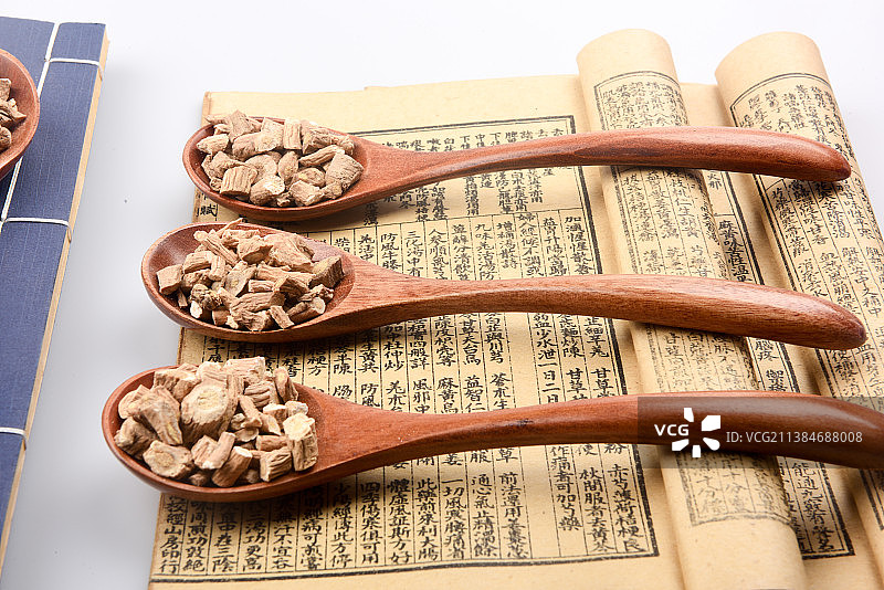 中医中药材板蓝根图片素材