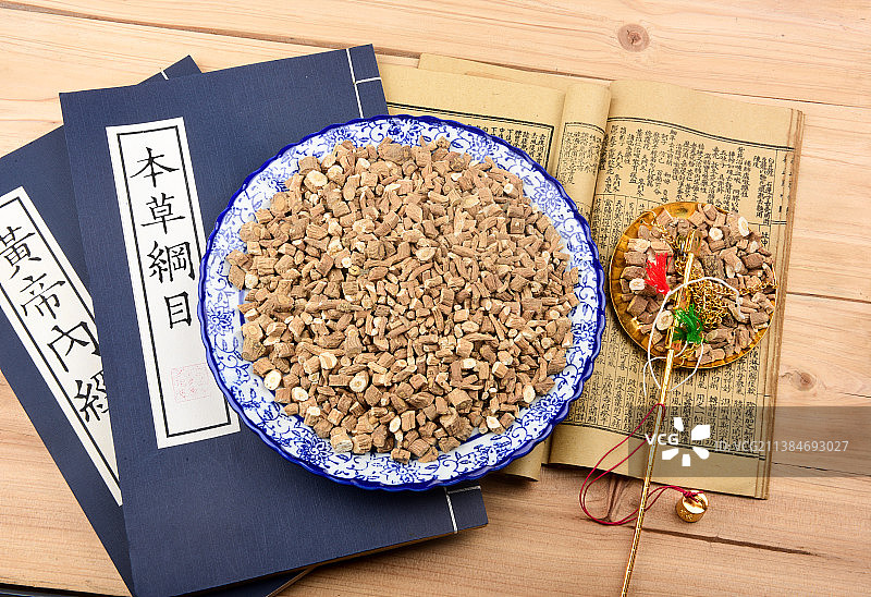 中医中药材板蓝根图片素材