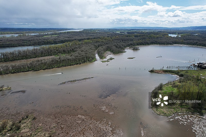 美国俄勒冈州圣海伦斯海景图片素材