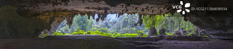 英西峰林景区溶洞全景图片素材