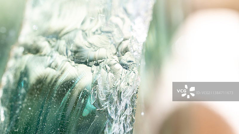 德克萨斯州奥斯汀的绿色玻璃细节图片素材