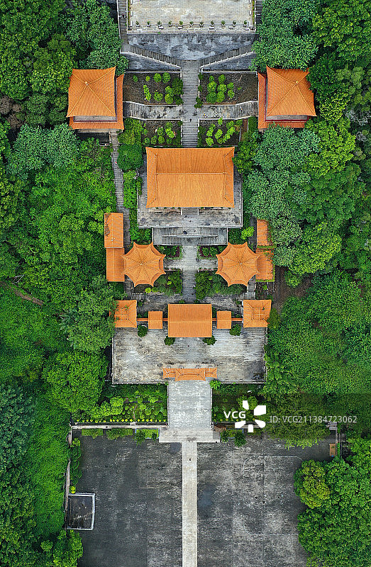 广东省广州市南沙区南沙天后宫航拍图片素材