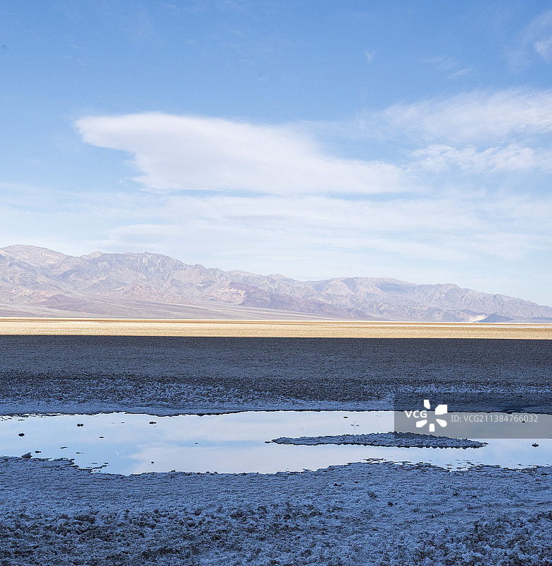 美国加利福尼亚州恶水盆地湖泊风光图片素材