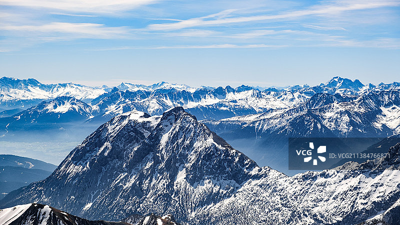 德国楚格峰雪山风光图片素材