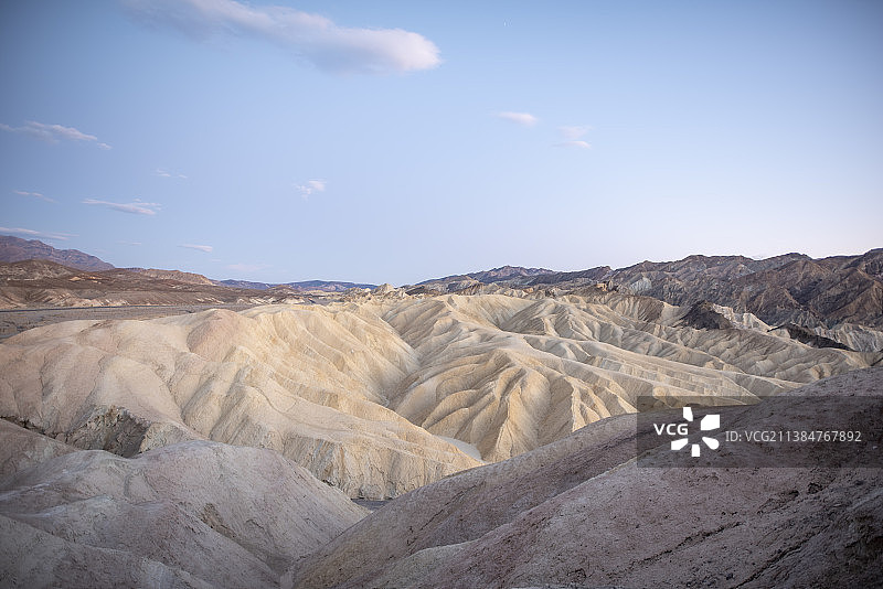 美国死亡谷国家公园的沙漠风光图片素材