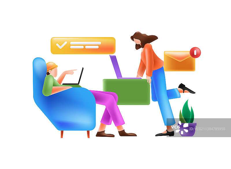 小洋丁插画图片素材