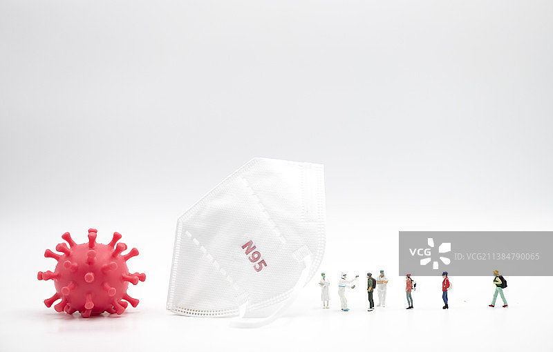 N95口罩保护健康生活图片素材
