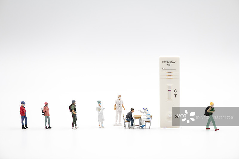 微缩世界的防疫图片素材