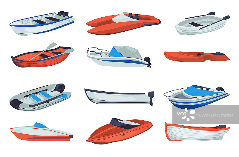 用于江河湖泊的木船和小船图片素材