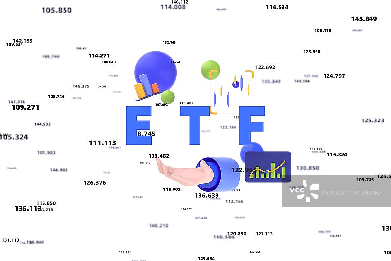 3D渲染证券股市大数据插图图片素材