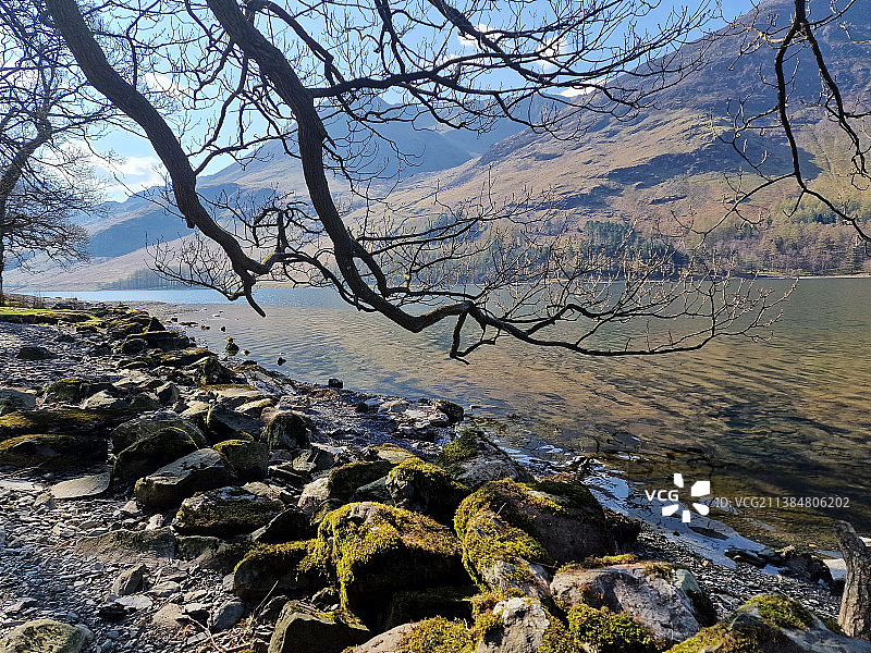 美丽的巴特米尔湖，英国科克茅斯的海景图片素材