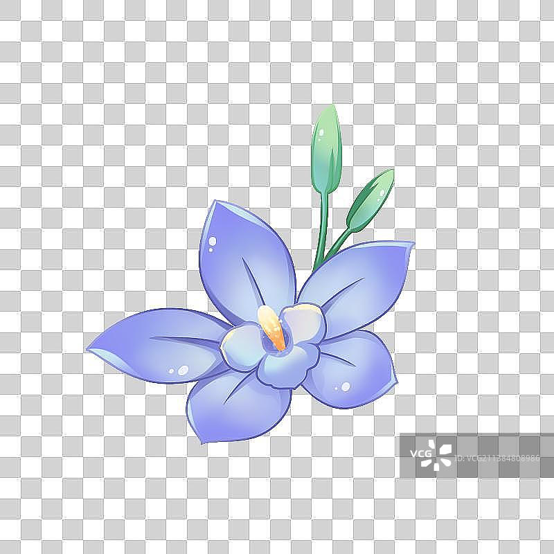 花卉系列——水仙花，卡通手绘素材图片素材