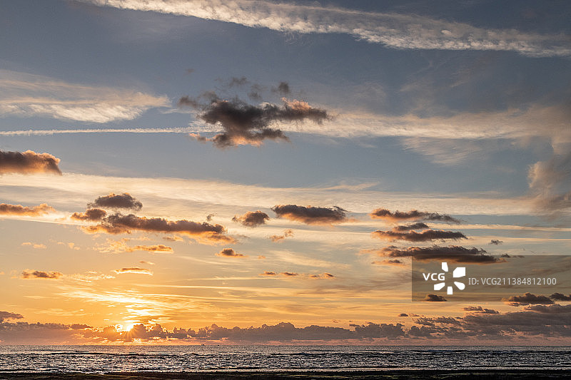 韩国西归浦济州岛日出海景图片素材