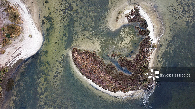 澳大利亚西澳大利亚州岛屿鸟瞰图图片素材