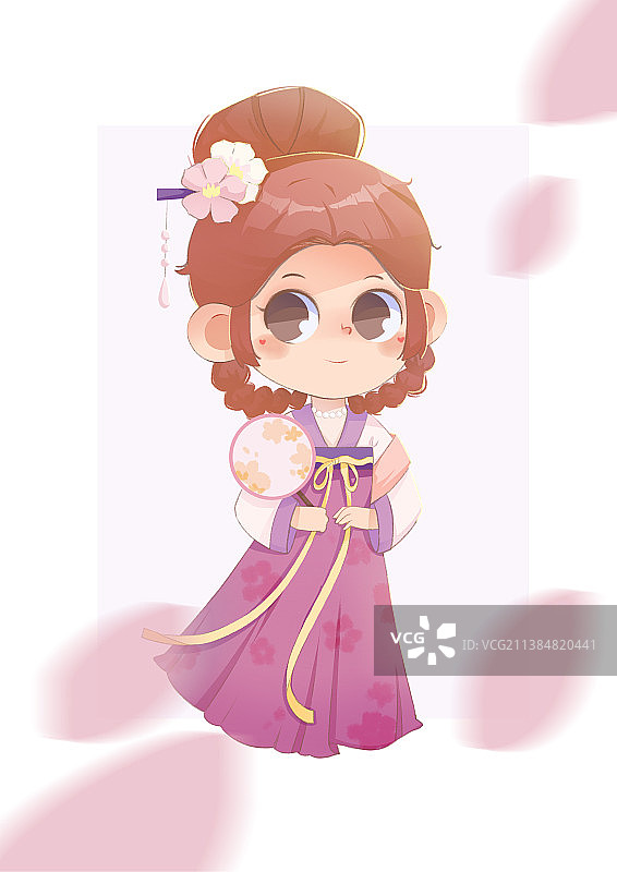 古风少女图片素材