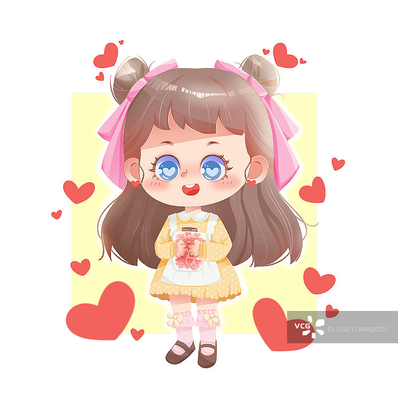 心愿瓶女孩图片素材