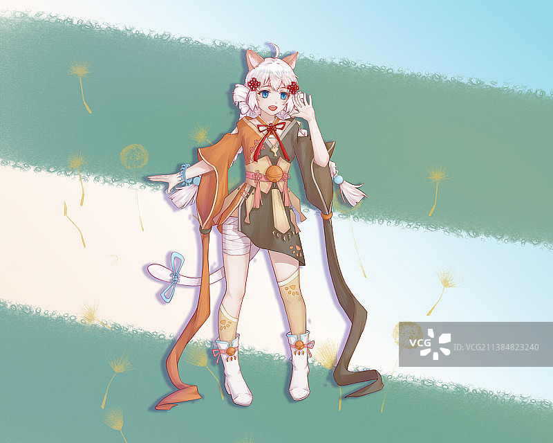 猫咪拟人图片素材