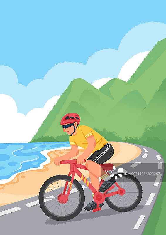 骑自行车的人图片素材